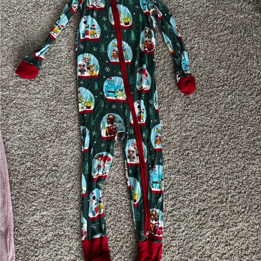 Little Sleepies Green and Red Festive Footies